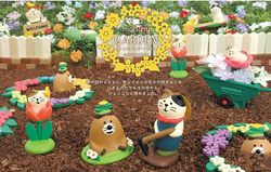 Garden Farmer Gopher Cat Pink Cat Figurine Gift Desktop Photography Prop Japanese Cat Zakka