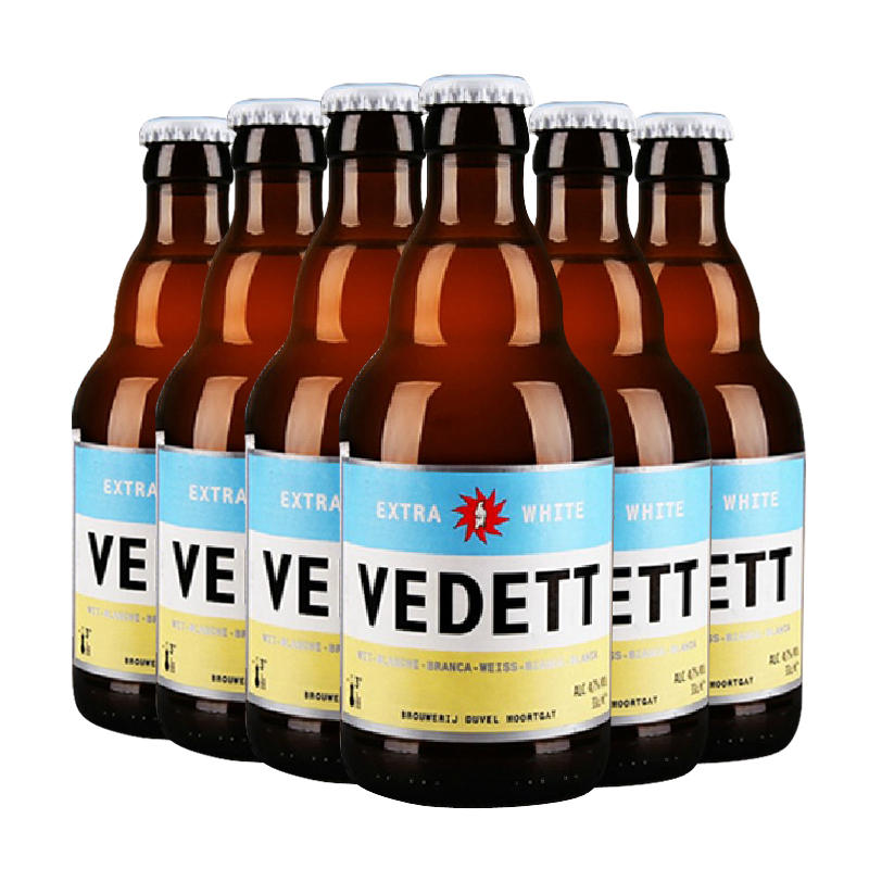 比利时进口白啤酒 白熊啤酒vedett 330ml*24 包邮