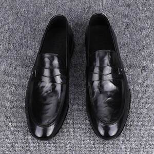 
Doudou shoes for men 2025 new casual and versatile breathable business soft-soled footwear handmade popular dad leather shoes for men