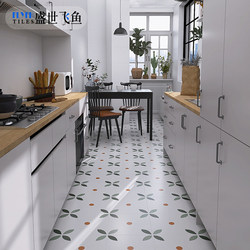 Golden Age Flying Fish Nanyang Style Retro Bathroom Tiles 400X400 Bathroom Toilet Tiles Kitchen Balcony Floor Tiles