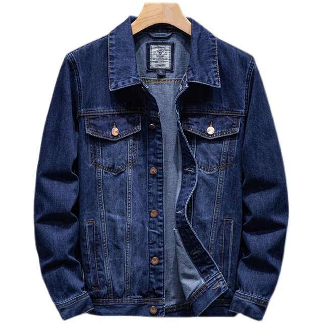 Men's denim jacket spring and autumn Korean style trendy tops trendy ...