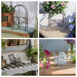 Iron Art Zakka Japanese-Style Mini Garden Ornaments Garden Accessories Cute Instagram Photography Props Creative Decorations