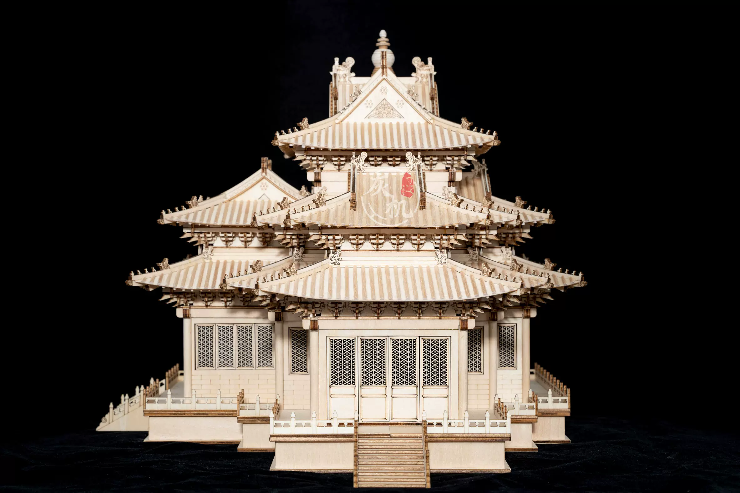 故宫角楼中国古建筑木制拼装模型斗拱榫卯积木玩具手工DIY材料-Taobao