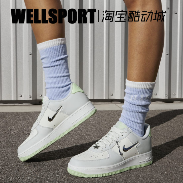 NIKE AIR FORCE 1 Women's Autumn and Winter Air Force No. 1 Gray Green ...