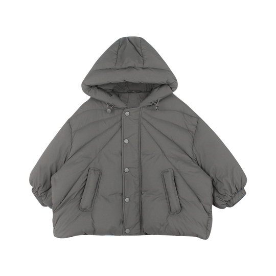 Utouto ガールズ ダウンジャケット - 象のデザイン 冬用コート