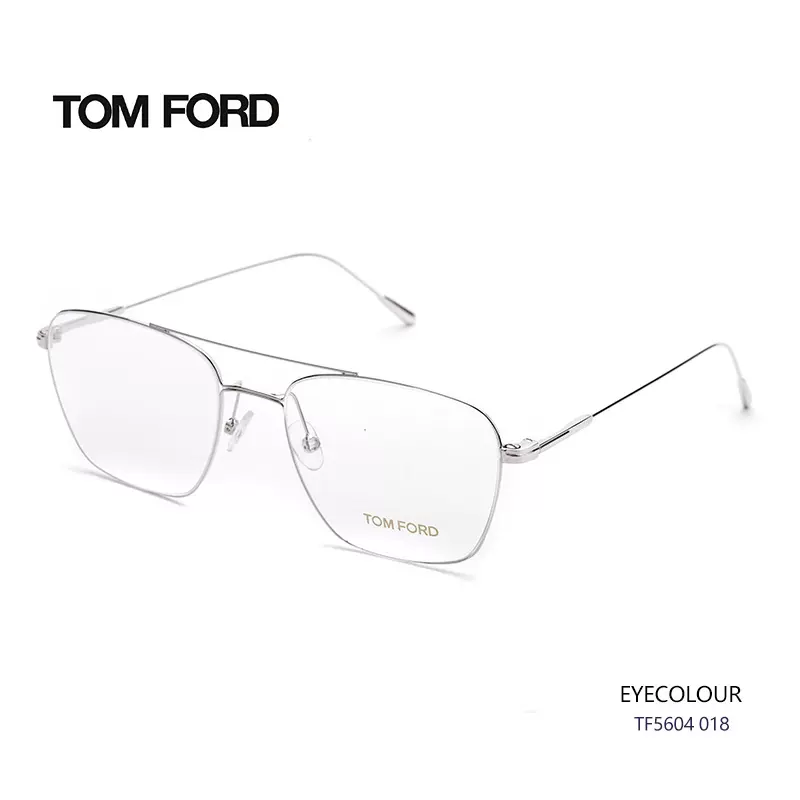 TomFord眼镜框男超轻双梁细金丝方框汤姆福特近视眼镜架女TF5604-Taobao