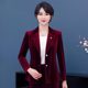 
Middle-aged and elderly women's gold velvet suit suit jacket wide-leg pants two-piece mother's suit spring and autumn new style