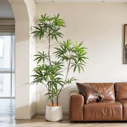 Simulated Green Plant Peacock Tree Large Indoor Living Room Sofa Side Decoration Nordic Style Floor-Standing Ornament Artificial Plant