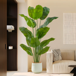 Simulated Green Plant Bird of Paradise High-End Light Luxury Indoor Large Floor-Standing Ornament Decorative Traveler's Banana Fake Plant Flower Landscaping