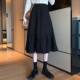 Retro cake skirt black skirt autumn and winter women's long skirt small Japanese skirt Mori A-line skirt spring and autumn