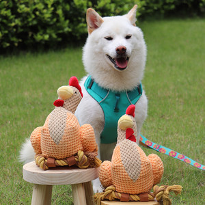 
Dog Toy Shake Chicken Can Sound Pet Doll Interactive Premium Shiba Inu Corgi Puppy Adult Dog Play Supplies