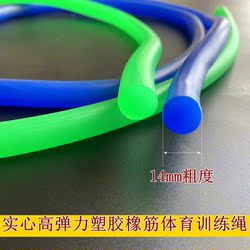 Solid Round Rubber Band, High Elasticity and Durability, Suitable for Sports Training, Stretching, 14mm Fitness Rope, Thickened Plastic Rubber Pull Rope