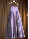 Purple slim and long skirt with a college style pleated new versatile temperament European style mother high waist light luxury skirt