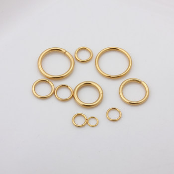 Stainless steel titanium steel gold-plated open ring live ring accessories