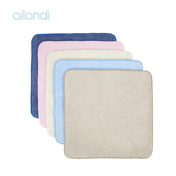 Ailandi Pure Cotton Simple Thickened Square Towel 2-Pack Absorbent Face Wash Towel All-Cotton Hand Towel Square Towel Small Towel