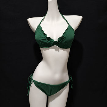 European and American sexy small breast straps bikini hot girl triangular swimsuit beach vacation swimming photo swimsuit