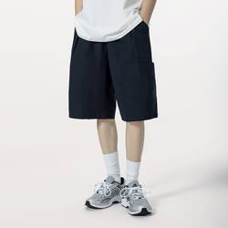 New Japanese style CityBoy summer style shorts, loose men's straight casual retro quarter pants