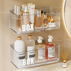 Bathroom Shelf for Toilet, Washbasin, Toothbrush, Toothpaste, Comb, Wall-Mounted, No-Drill Storage Solution