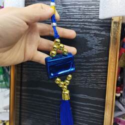 Hui Ethnic Car Pendant, Ethnic Style Car Hanging Ornament, Rearview Mirror Decoration, Peace and Safety Hanging Decoration for the Car Interior