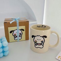 Pacha Dog Mug, Coffee Cup, Ceramic Office Mug, ins High-Value Breakfast Cup, Cute