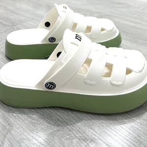 
Two-wear Baotou Sandals Thick Sole 2024 Summer New Hole Roman Slippers Beach Women's Outdoor