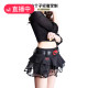 
A small and light luxury autumn and winter new mesh skirt with sexy female sexy girl with tall A-line lace skirt