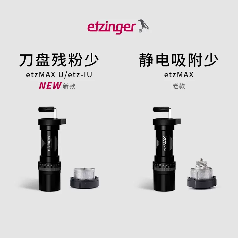 新款限定签名etzinger手摇磨豆机列支敦士登进口ETZ-IU乌鸦etzmax-Taobao