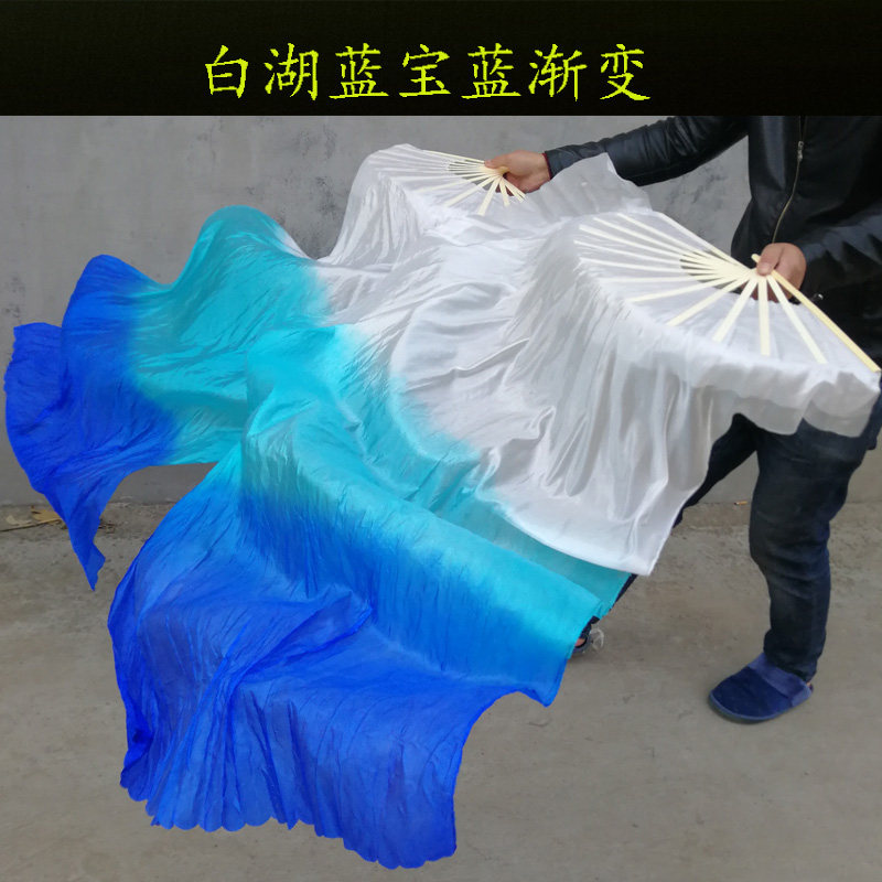 Phefop Tanzfächer Paar 1,5m - Grau-Schwarz Für Bühnenshows Und Tanzperformances