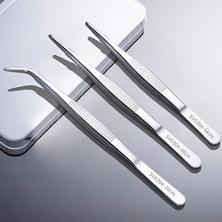 Extended and Thickened Tweezers, 304 Stainless Steel, Aquatic Plant Aquarium Retrieval Clip, Industrial Long Tweezers Tool, Large Tweezers