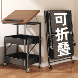 Snack Cart Storage Rack Floor-Standing Storage Rack Living Room Tiered Rack Bedside Storage Rack Mobile Coffee Table