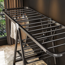 Folding Clothes Drying Rack for Balcony and Bedroom, Portable Indoor and Outdoor Clothes Drying Rack, Multifunctional Floor-Standing Quilt Drying Tool