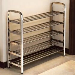 Stainless Steel Shoe Rack for Home Use, Multi-Layer, Sturdy and Durable, Narrow and Compact Shoe Cabinet, Aesthetically Pleasing Indoor Shoe Storage Rack