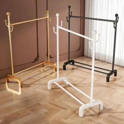 Clothes Drying Rack, Floor-Standing Balcony Clothes Rack, Household Indoor Clothes Rack, Bedroom Simple Coat Rack, Clothes Hanging Rod Rack