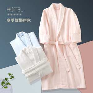 Pure cotton bathrobe towel material, absorbent, suitable for both men and women, couple style, all cotton thick winter style, all cotton, suitable for both men and women, all cotton nightgown