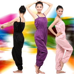 Sweat-Wicking Workout Clothes, Non-Breathable Training Plus-Size Women's Jumpsuit with Suspenders, Sweat-Wicking Clothing Specifically for Dancers, Jump Rope Exercise