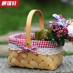 Liu Ruixuan Pumpkin Basket Flower Pot Basket Bread Basket Flower Basket Children's Toy Basket Internet Celebrity Prop Basket Flower Basket