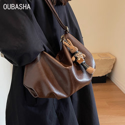 High-End Large-Capacity Bag for Women 2025 New Autumn and Winter Shoulder Crossbody Bag Light Luxury Niche Commuter Tote Bag