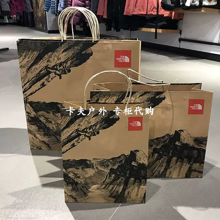 现货商场专柜The North Face北面便携环保袋/购物袋/环保纸袋-Taobao