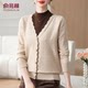 Yu Zhaolin middle-aged and elderly women's clothing 2025 new mother sweater long-sleeved plush top fake two-piece knitted base shirt