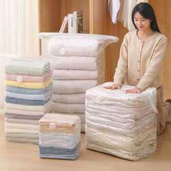 Vacuum Bags for Packing, No Need for Air Extraction, Three-Dimensional Vacuum Compression Storage Bags for down Jackets, Quilts, and Clothing