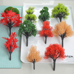 Miniature Artificial Pine Trees, Cypress Trees, Fake Maple Trees, Street Trees, Green Plants, Landscape Sand Table Scenery, Large Trees, Banquet Table Decoration