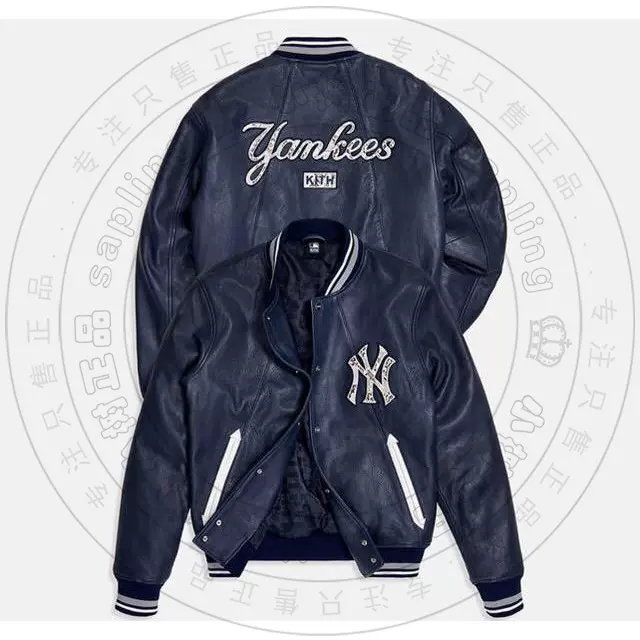 Kith Major League Baseball New York Yankees Leather Bomber-Taobao