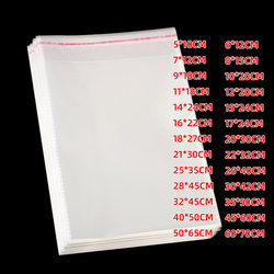 100 Transparent Opp Bags, Self-Sealing Bags, Packaging Opp Self-Adhesive Bags, Transparent Plastic Bags, Dust-Proof Film Bags