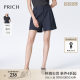 
PRICH simple loose casual pleated five-point pants summer style slimming wide-leg A-line thin shorts for women
