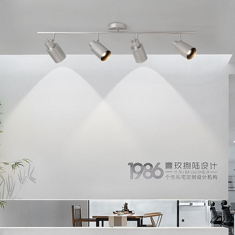 북유럽 산업 스타일 복고풍 거실 천장 스포트라이트 표면 장착 카페 의류 매장 상업 레스토랑 트랙 라이트-