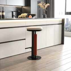 New Bar Stool Designer Home Island Bar Chair Italian Minimalist Bar Chair Cafe High Stool Front Desk Round Stool