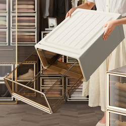 Installation-Free Storage Cabinet Plastic Transparent Drawer-Type Multi-Layer Wardrobe for Clothes, Snacks, Toys Storage Cabinet Organizer