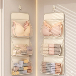 Underwear Storage Hanging Bag for Student Dormitory, Behind the Door, Wardrobe, Bedside, Underwear, Socks, Chair Back Hanging Storage Organizer