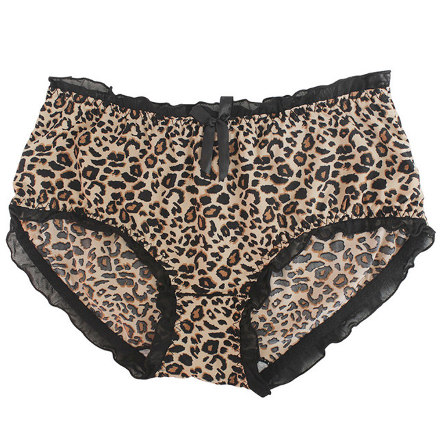 Large size leopard print underwear female fat mm200Jin [Jin is equal to