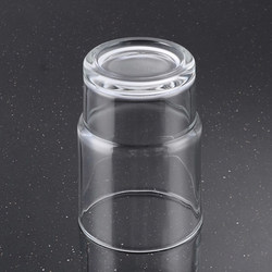 Hotel Mouthwash Cup Glass, Embedded Double-Section Cup, Toothbrush Cup, Household Toothbrushing Cup, Teeth Washing Cup, ins Style